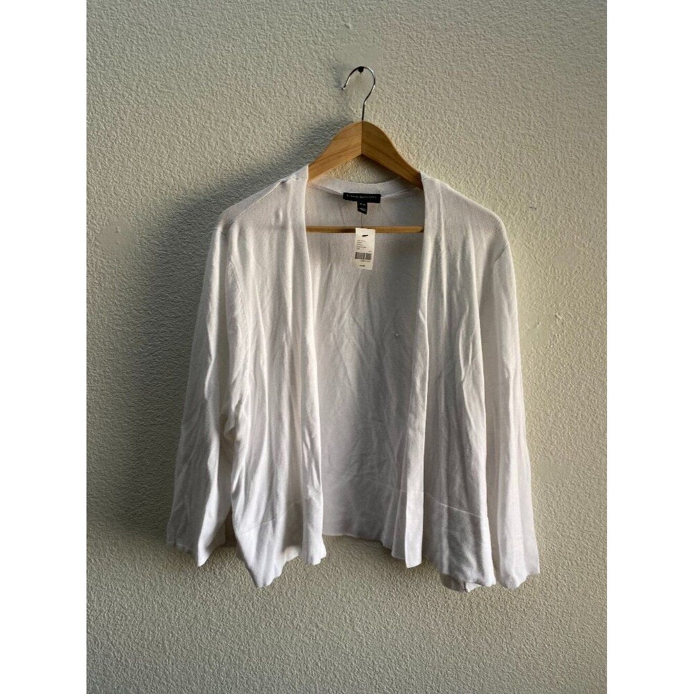 NWT Lane Bryant Open Front Knit Cardigan Sweater Size 18 / 20 White Color